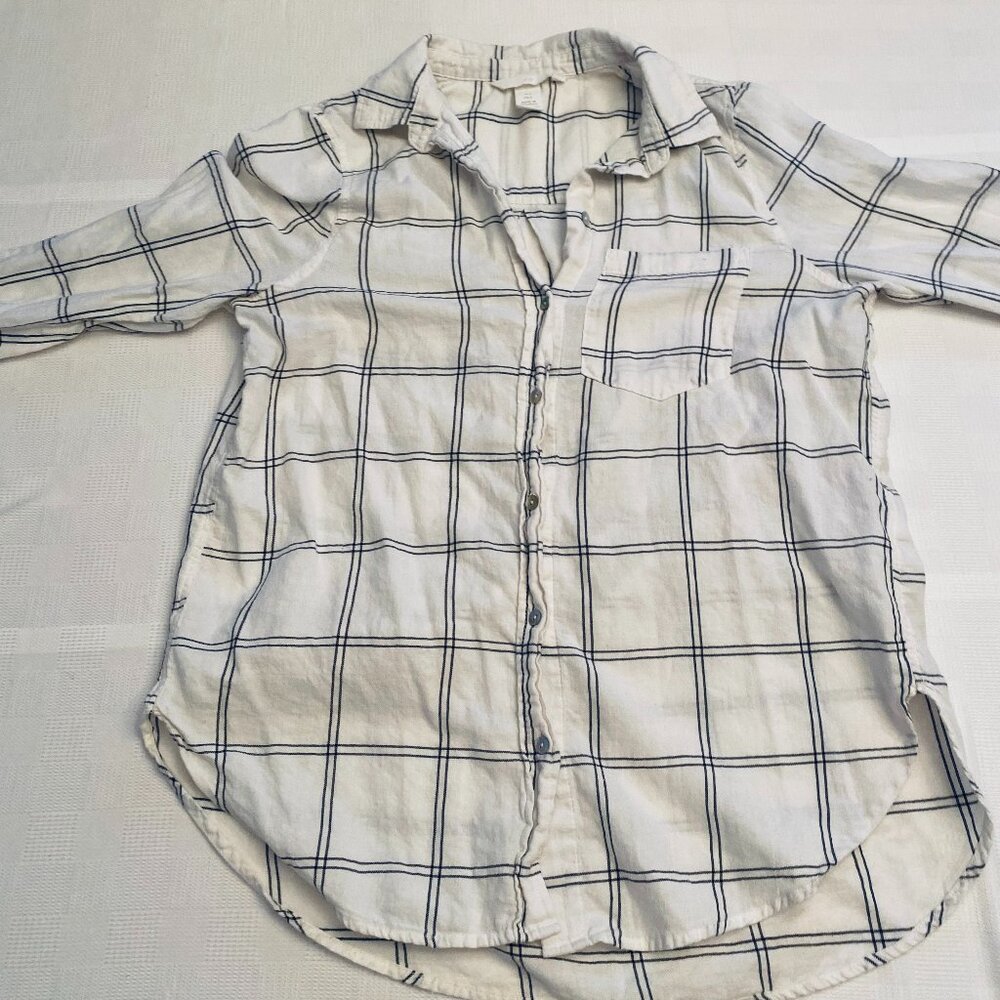 H&M White Flannel